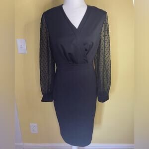 Black long sleeve dress